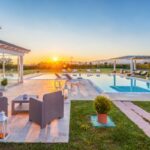 Toskana Spezial Urlaub mit Hund Ferienhaus Villa Le Terme Pool mit Terrasse